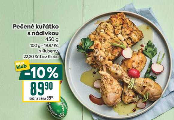 Pečené kuřátko s nádivkou 450 g 