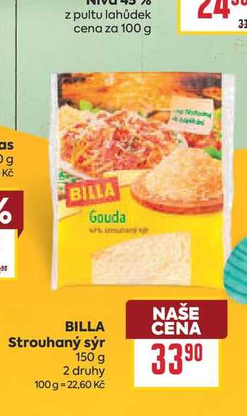 BILLA Strouhaný sýr 150 g 