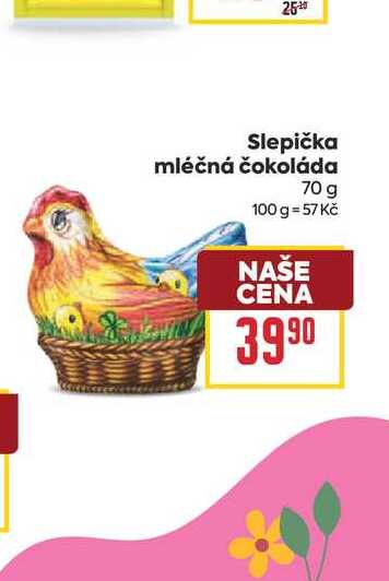 Slepička mléčná čokoláda 70 g