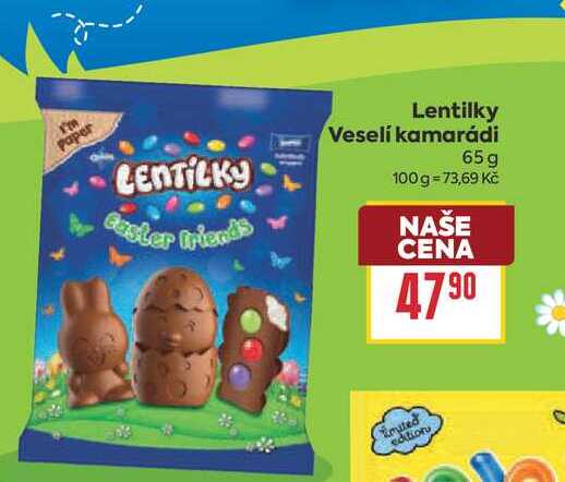 Lentilky Veselí kamarádi 65g 