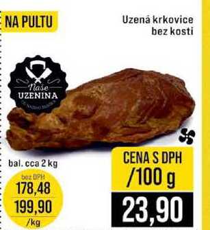 Uzená krkovice bez kosti 100g
