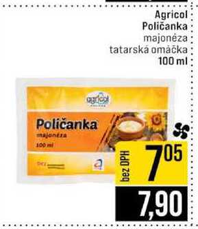 Agricol Poličanka majonéza tatarská omáčka 100 ml