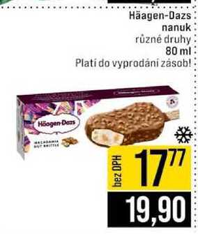 Häagen-Dazs nanuk různé druhy 80 ml 