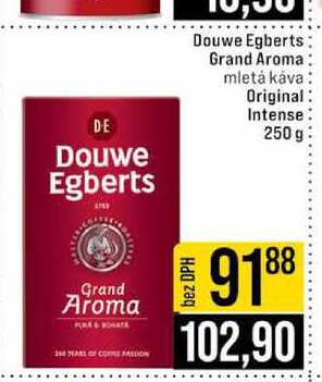 Douwe Egberts Grand Aroma mletá káva Original Intense 250 g 