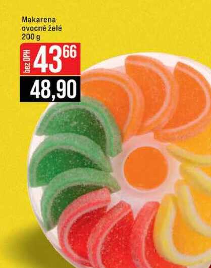 Makarena ovocné želé 200 g 