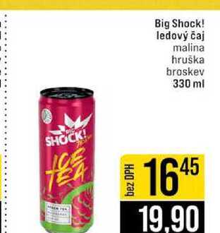Big Shock! ledový čaj malina hruška broskev 330 ml 