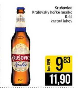 Krušovice Královsky hořké nealko 0,5l