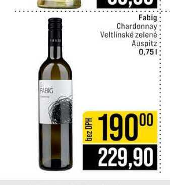 Fabig Chardonnay Veltlínské zelené Auspitz 0,75l