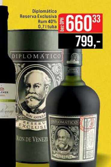 Diplomático Reserva Exclusiva Rum 40% 0,7l