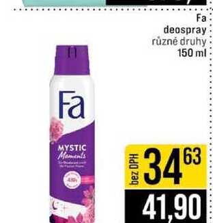 Fa deospray různé druhy 150 ml 