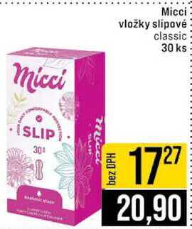 Micci vložky slipové classic 30 ks