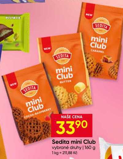 Sedita mini Club vybrané druhy 160 g 