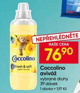 Coccolino aviváž vybrané druhy 39 dávek 