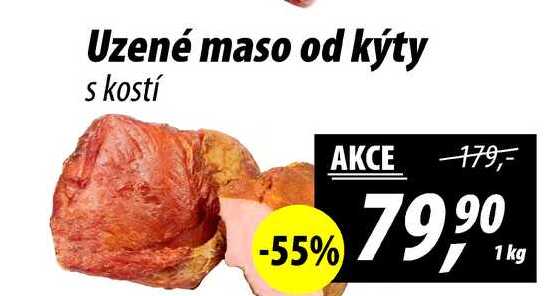 Uzené maso od kýty s kostí, 1 kg