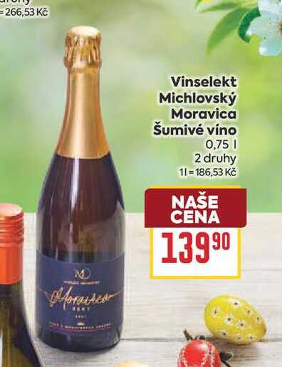 Vinselekt Michlovský Moravica Šumivé víno 0,75l
