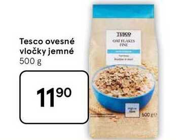 Tesco ovesné vločky jemné, 500 g 
