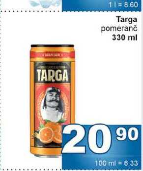 Targa pomeranč 330 ml 