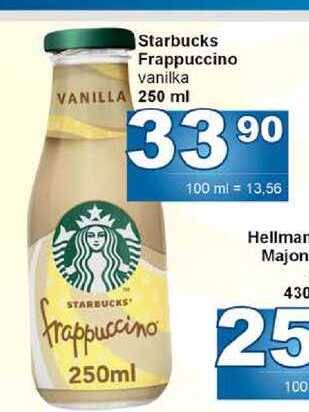 Starbucks Frappuccino vanilka 250 ml