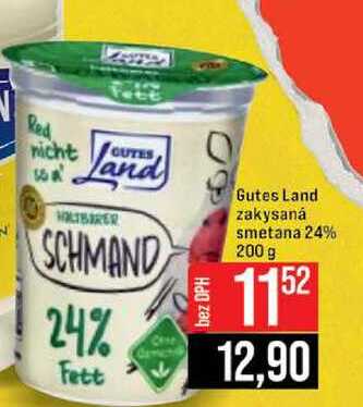 Gutes Land zakysaná smetana 24% 200 g 