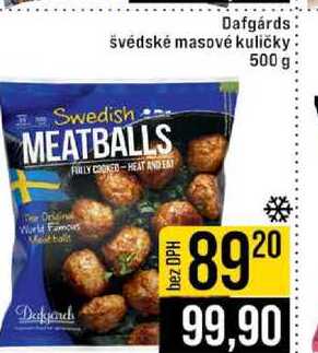 Dafgárds švédské masové kuličky 500 g 