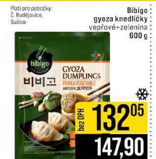 Bibigo gyoza knedličky vepřové+zelenina 600 g