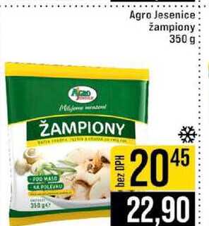 Agro Jesenice žampiony 350 g