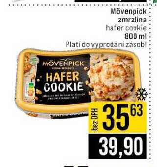 Mövenpick zmrzlina hafer cookie 800 ml 