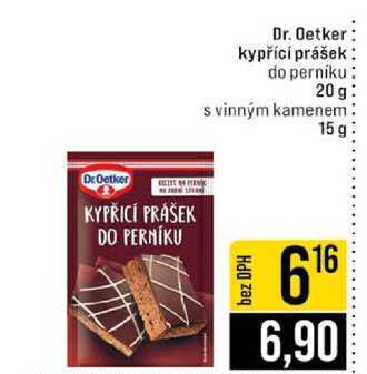 Dr. Oetker kypřící prášek do perníku 20 g s vinným kamenem 15 g