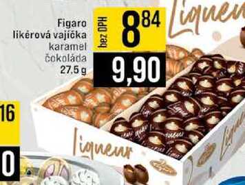 Figaro likérová vajíčka karamel čokoláda 27.5 g 