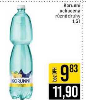 Korunní ochucená různé druhy 1,5l