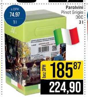 Parolvini Pinot Grigio DOC 3l