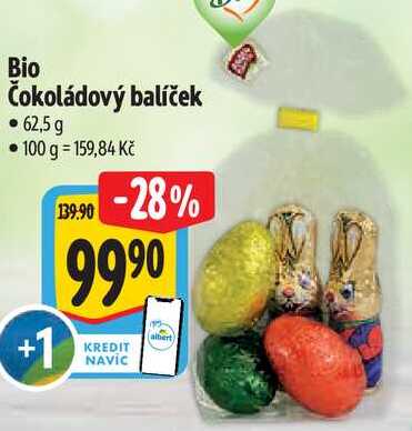 Bio Čokoládový balíček, 62,5 g 