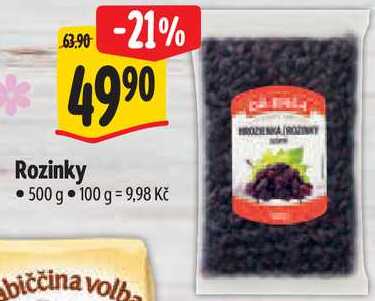 Rozinky, 500 g 
