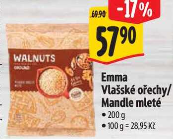 Emma Vlašské ořechy/Mandle mleté, 200 g 