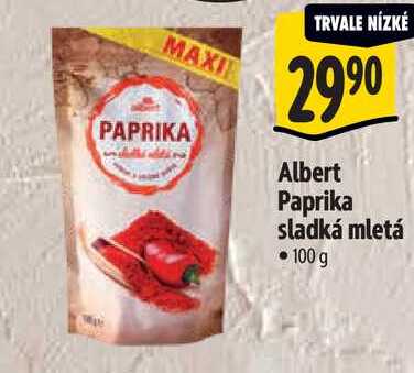 Albert Paprika sladká mletá, 100 g