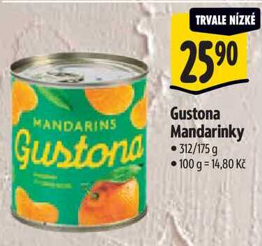 Gustona Mandarinky, 312/175 g
