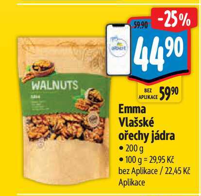   Emma Vlašské ořechy jádra 200 g  
