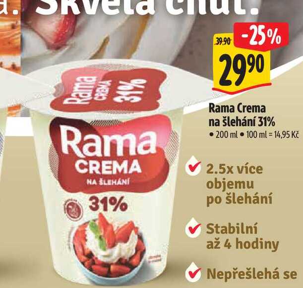 Rama Crema na šlehání 31% 200 ml