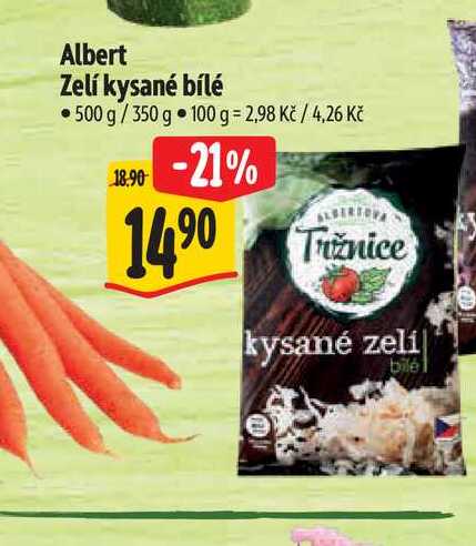 Albert Zelí kysané bílé 500 g/350 g 