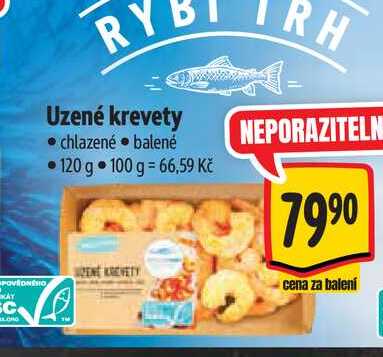 Uzené krevety 120 g