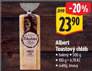 Albert Toustový chléb, 500 g