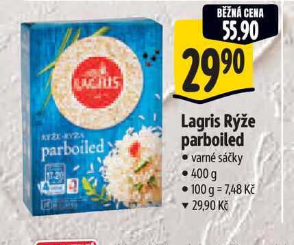 Lagris Rýže parboiled varné sáčky 400 g