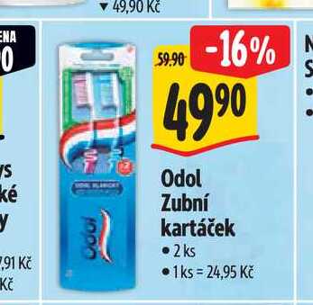 Odol Zubní kartáček 2 ks