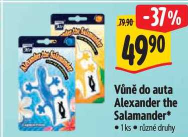 Vůně do auta Alexander the Salamander
