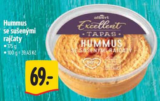Hummus se sušenými rajčaty, 175 g