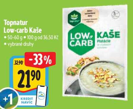 Topnatur Low-carb Kaše, 50-60 g 