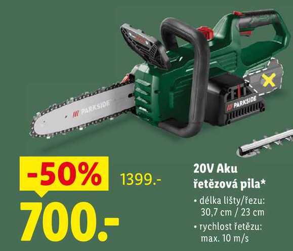 20V Aku řetězová pila