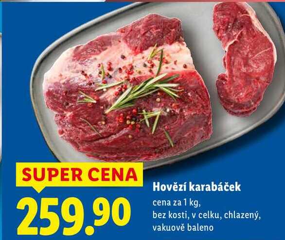 Hovězí karabáček, cena za 1 kg
