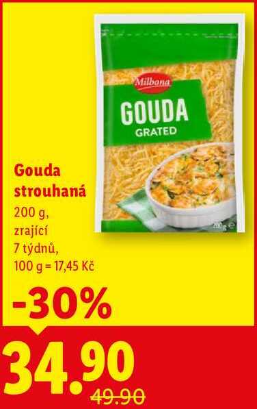 Gouda strouhaná, 200 g