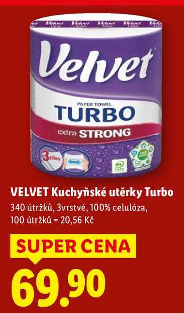 VELVET Kuchyňské utěrky Turbo